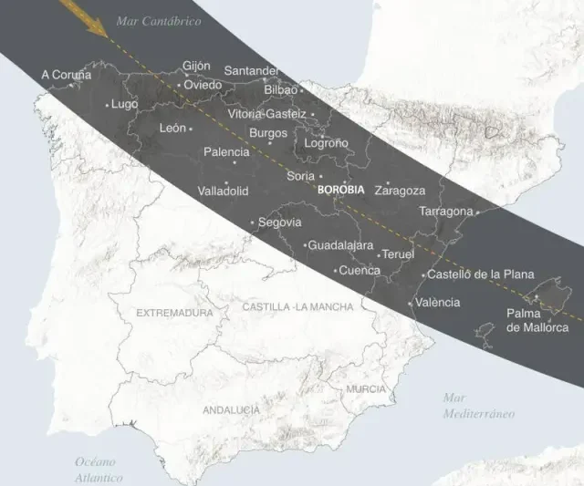 El mapa definitivo para el eclipse total de Sol: cómo y dónde verlo en España
