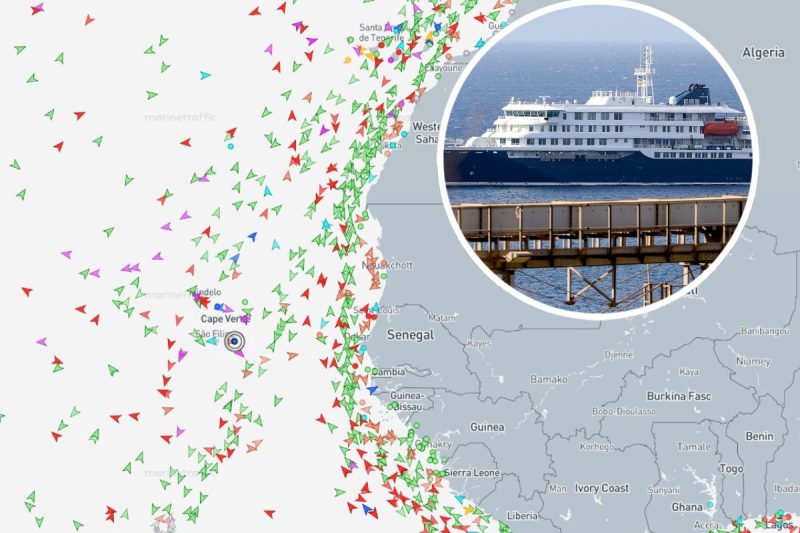 Mapa | Sigue en directo el recorrido del crucero con hantavirus desde Cabo Verde hacia Canarias