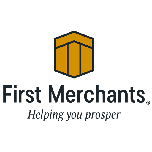 Logo de First Merchants Bank - teléfono y atención al cliente